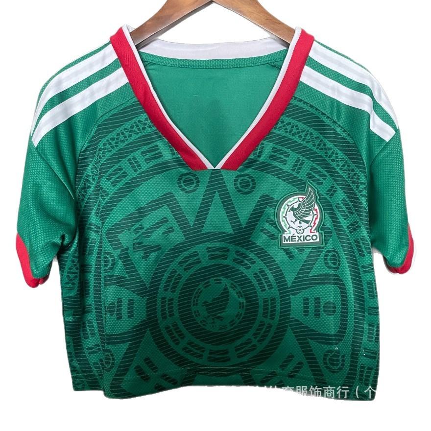 2026 Weltcup Trikot Damen Fußballtrikot Cheerleader Kurzarm Brasilien Mexiko Argentinien Deutschland Großhandel