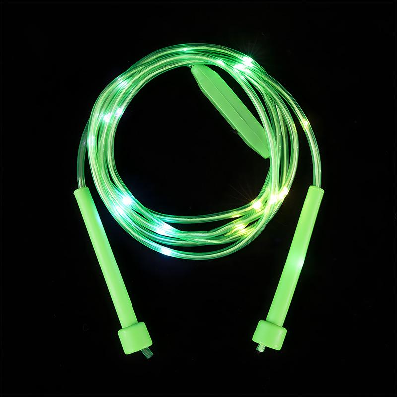 Glow-in-the-Dark Luminous Flashing Jump Rope for Kids and Teens | Seven-Color Fitness Rope for School Activities