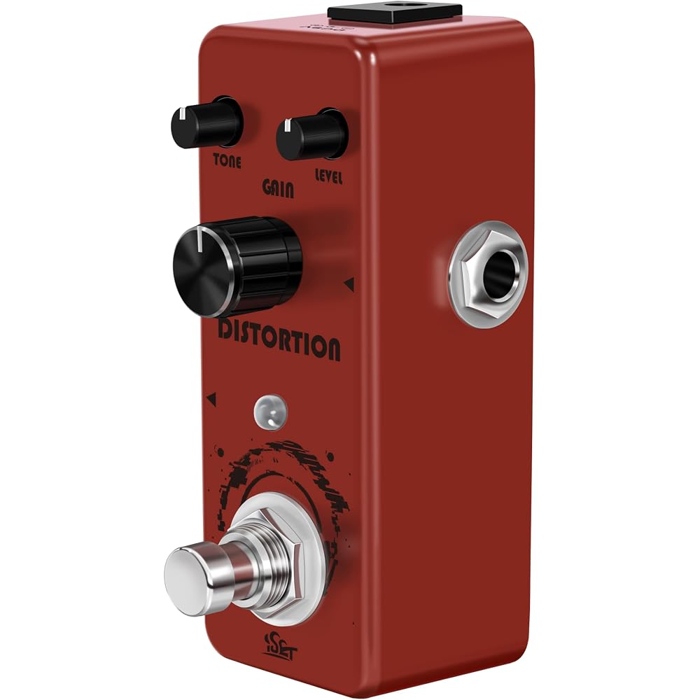 ISET Distortion Guitar Pedals Mini Single Guitar Effector for Electric Guitar Bass True Bypass (D...