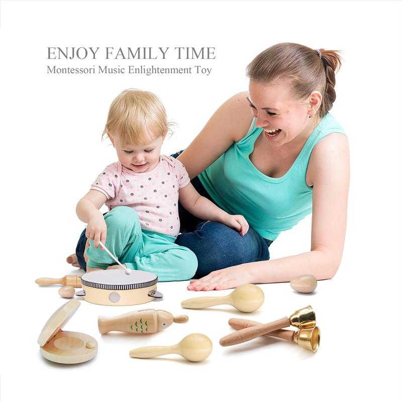 Musical Instruments Toys For Toddler Montessori Baby Wooden Percussion Instruments Xylophone Toy Preschool Educational Music Toy