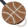 Keychain KEY RING BASKETBALL C Engraved Basketball Brown H074847 CK AB [Hermes] Men's Women's [Item]