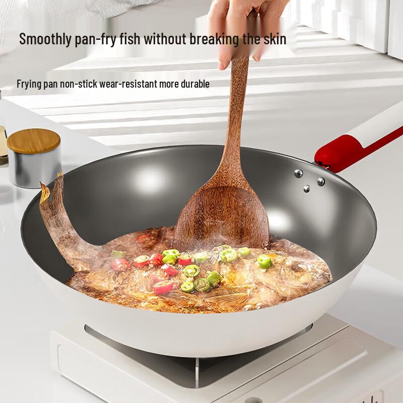 

KSISE 32cm Titanium Alloy Universal Wok