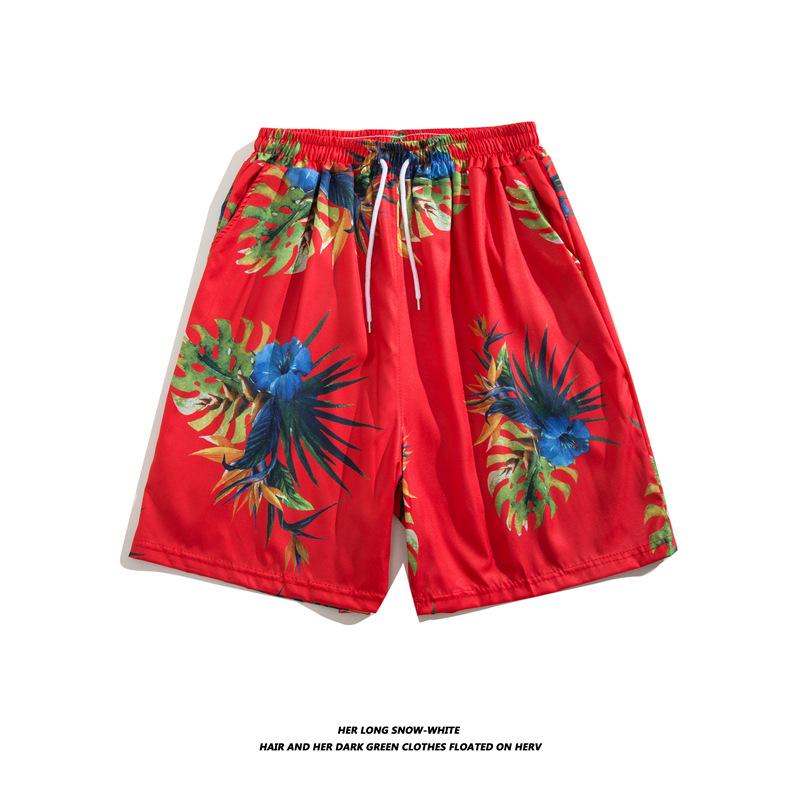 Couples' Quick-Dry Beach Shorts: Loose, Large Size, 5-Point Trunks for Seaside Vacations & Hot Springs