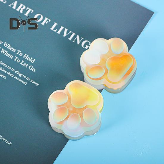 Eco-Friendly Casting Mold 2 Cavity Useful Cat Claw Shape Silicone Mold
