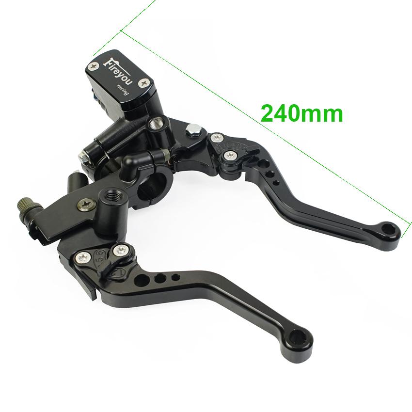 

Трос барабанного тормоза мотоцикла, трос сцепления, комплект рычага тормоза главного цилиндра, универсальный, красный, зеленый, синий для Yamaha Suzuki 22 мм