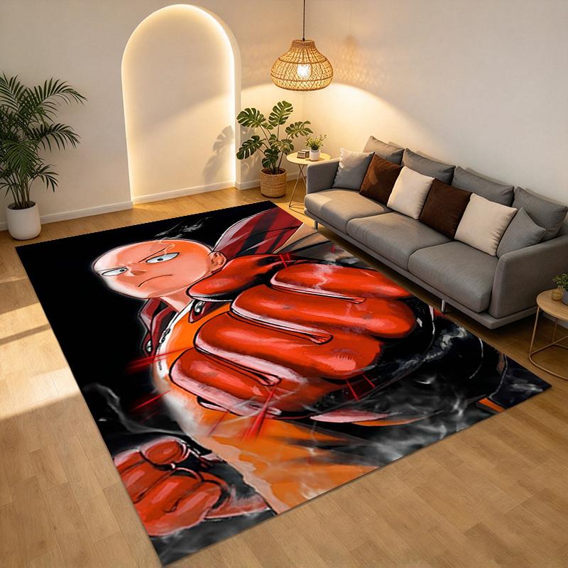 One Punch Man Living Room Nonslip Area Rug Soft Carpet For Bedroom Game Playroom Sofa Office Home Decor Doormat Christmas Gift C9302205