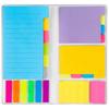 SakuraLovely8 Sticky Note Sticky Note Memo Strong Pastel Black Case, Set, Notebook, Pad, Adhesive, Colors,