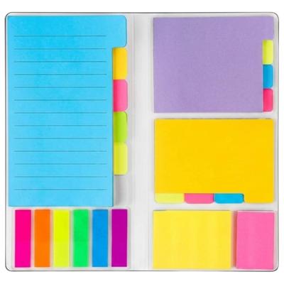 SakuraLovely8 Sticky Note Sticky Note Memo Strong Pastel Black Case, Set, Notebook, Pad, Adhesive, Colors,