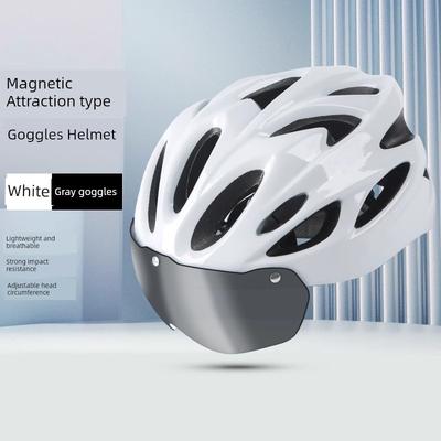 Professional Mountain Bike Helmet Goggles Integrated Driving Safety Hat Road Bike Bicycle Cycling Helmet for Men and Women