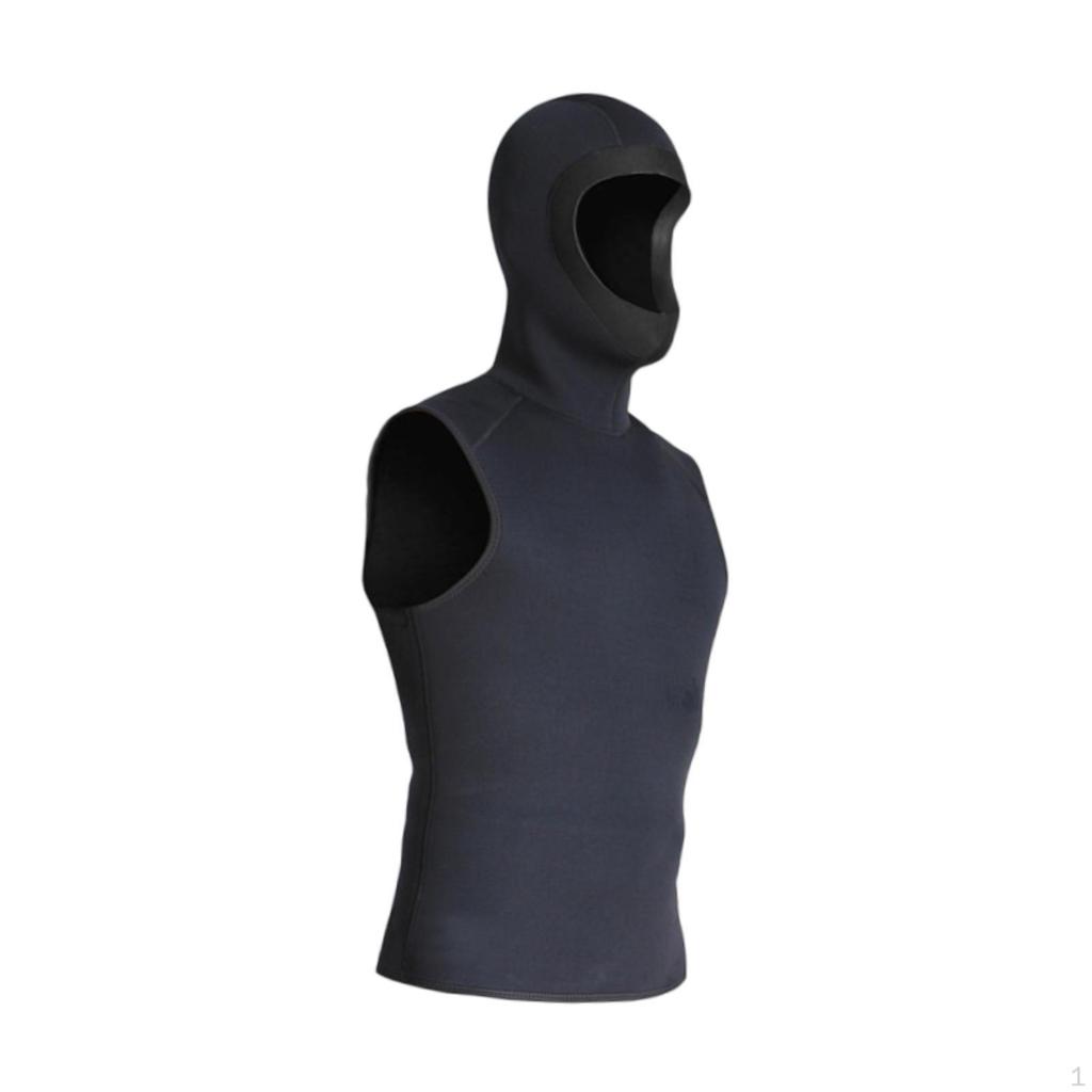 3mm Neoprene Wetsuit Hooded Vest Convenient Wet Suit for Canoeing Swimming