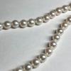 Used Aurora Interference colorLarge Beads Akoya Pearls 8.0-8.5mm Necklace Silver Engraved Pearl Necklace Pearl