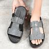 Übergröße Mode Allround-Freizeitschuhe Sommer Kühl und Bequem Basic Herren-Slipper Rutschfest Atmungsaktiv Herren-Sandalen