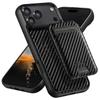 Phone Case with Card Holder for iPhone 18 17 16 15 14 13 12 Pro Max Air Plus Carbon Fiber Aramid Style for Magsafe Cover K0029