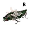7,5 cm 14G Oberflächen-Rotations-Zikaden-Köder, Bionischer Kunststoff-Hartköder Minnow Traktor-Köder für Süßwasser-Salzwasser-Angeln Angelzubehör