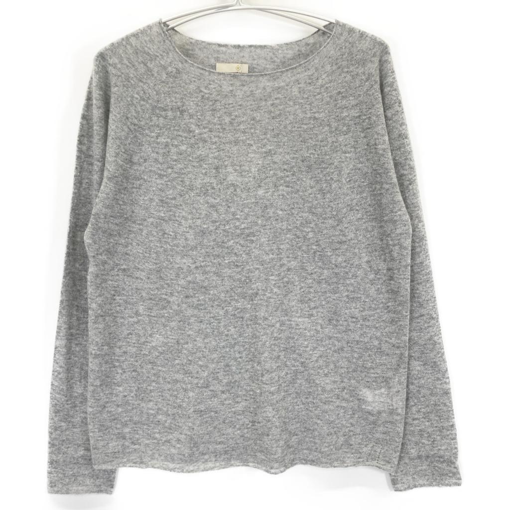 TOYOBOSHI SAROMA 14IT-PC3101 Cashmere 100 Sweater Tops 4 Light grayUsed
