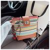 IELGY Rainbow Woven Bag Women Straw Bag