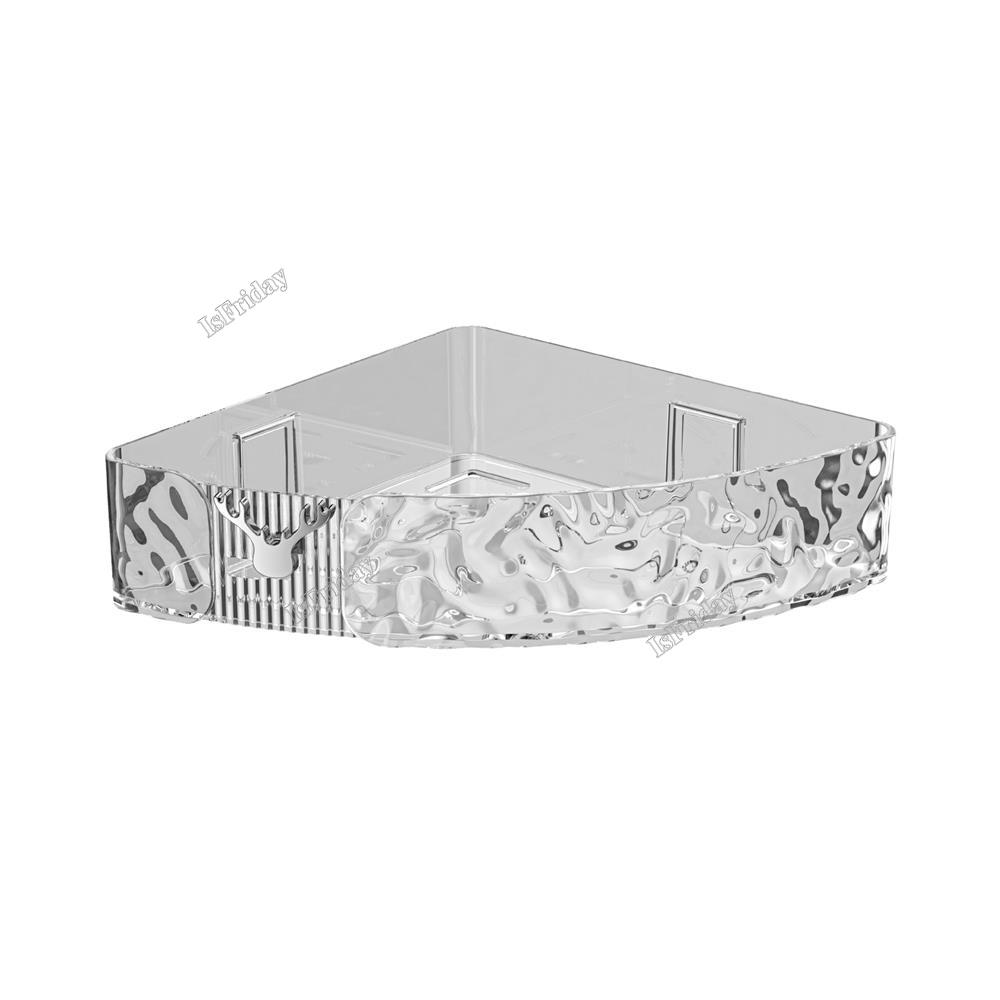 Water Ripple Triangular Shelf High Value Corner Bathroom Shelf Bathroom Shelf Corner Space Storage Rack