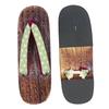 Geta Burnt [KYOETSU] Clogs, Dull, Paulownia, Women's (3 Khaki, one_size)