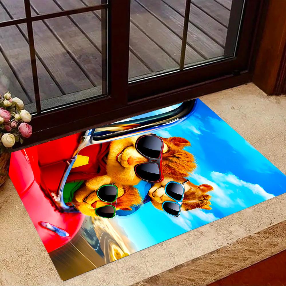 Train Adventure Journey Themed Anti-Slip Rugs - Polyester Home Decor, Suitable for Bedrooms, Living Rooms, Doorways, Studios, and Decorations
