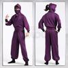 [HOLOUN] Ninja Rantaro Cosplay Ninja Academy 4th Year Student Purple White Green with Hood Anime Costume Christmas Event Halloween Cosplay Outfit M