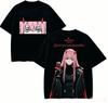 Darling In the Franxx Zero Anime Lover T-shirt Harajuku Cotton New Model High Street Retro Fashion Oversized Unisex High Quality