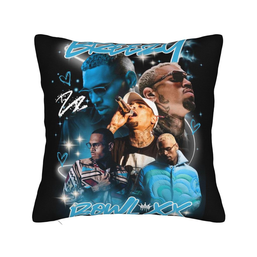 Pillow Case Chris Brown Xx Soft Pillow Cover For Living Room Bed Chair Fashion Pillowcases