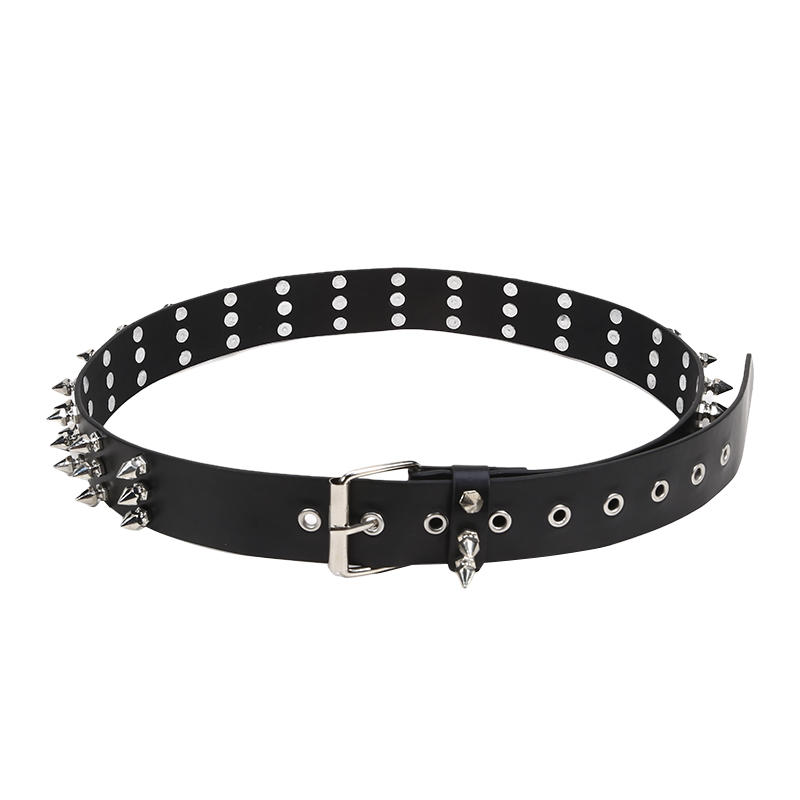 1PC Studded Belt Metal Punk Rock Rivet Belts For Women/Men Punk Belt Gothic Belt Accessories For Jeans Pants