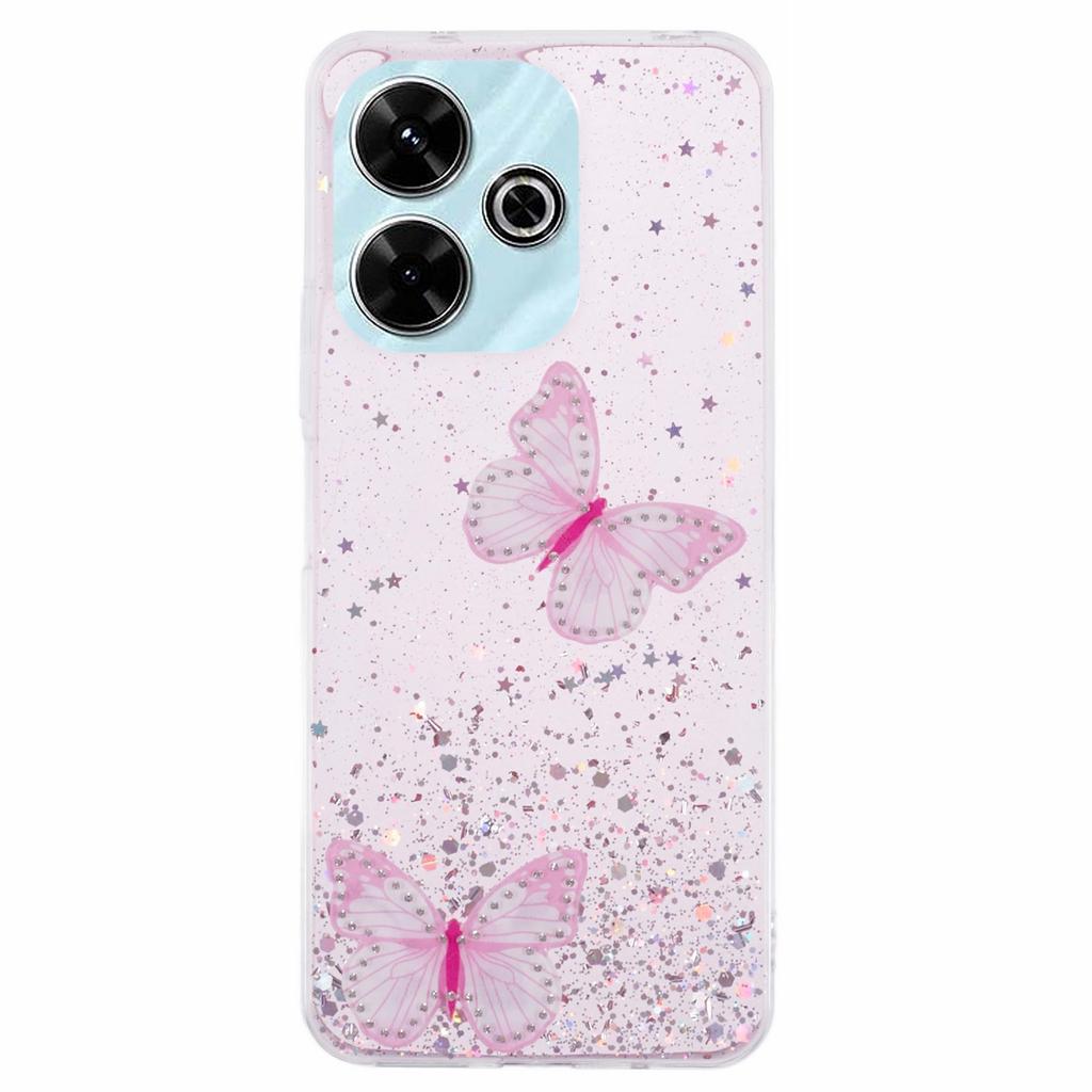 AW Series For Xiaomi Redmi 13 5G/13 4G Case Epoxy PVC Butterfly TPU Aesthetics Phone Cover