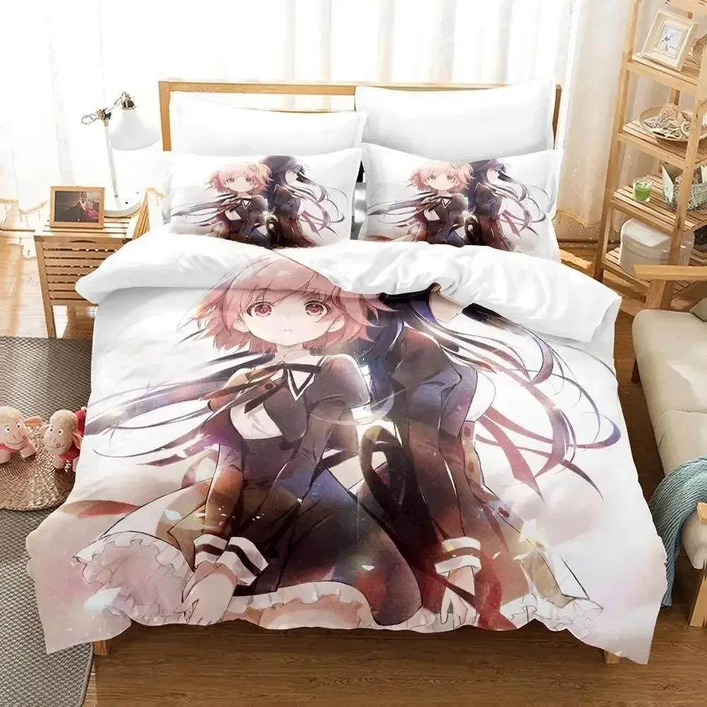 Assault Lily Bouquet Bedding Set Single Twin Full Queen King Size Bed Set Adult Kid Bedroom Duvetcover Sets Anime Bed Sheet Set