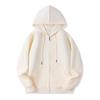 Cross-border Men's and Women's Hooded Zipper Cardigan: Trendy European and American Style Casual Solid Color Sports Jacket