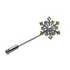 High-End Zircon Snowflake Brooch Pin - Stylish Suit Accessory