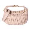 Miu Miu Matelassé Metal Logo Lambskin Tote Bag Women handbags Pink 5NE026-AFPP-F0236