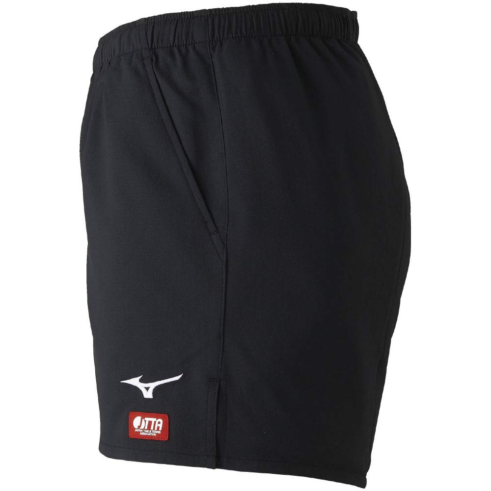 Mizuno JTTA 82JB9005 Table Tennis Game Size M to Japanese Size Men's Pants, Standard, Moisture-Wicking, Quick-Drying, Black/Gold, (Equivalent M)