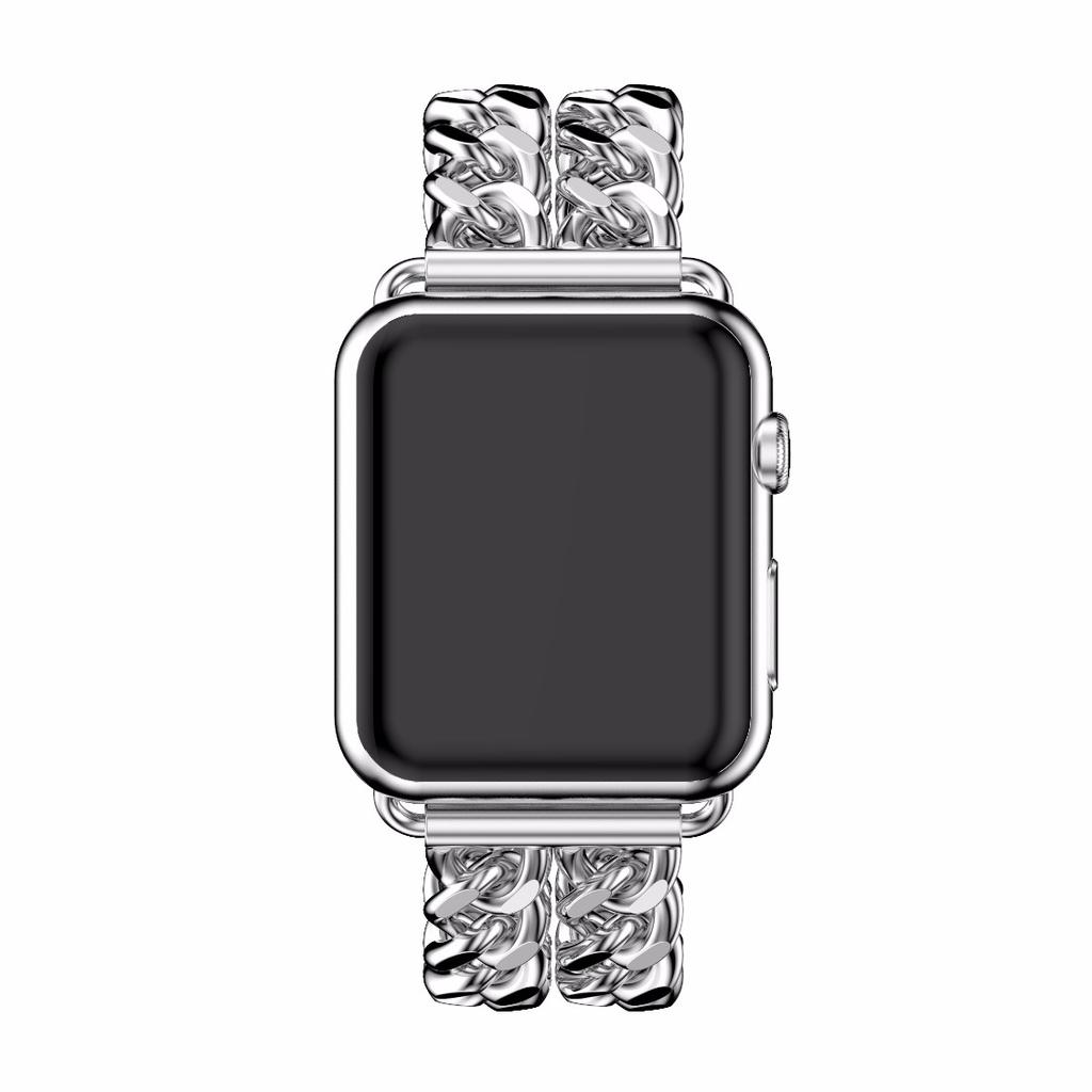 Steel Wrist Watch Band for Apple Watch Series 10 46mm/Ultra 2 Ultra 49mm/9 8 7 45mm/SE (2023) SE (2022) SE 6 5 4 44mm/3 2 1 42mm