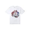 Adidas Rose Logo Cartoon Print Casual Crew Neck Short Sleeve T-Shirt Men Tops White HS4324