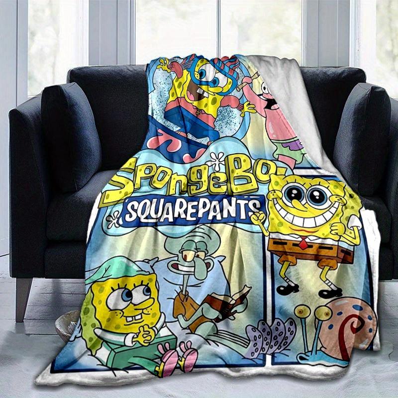 1pc, SpongeBob SquarePants Throw Blanket, Soft & Cozy Blanket for Couch, Bed, Travel, Camping, Car, Beach, Office Nap, Perfect Gift for FriendsA037