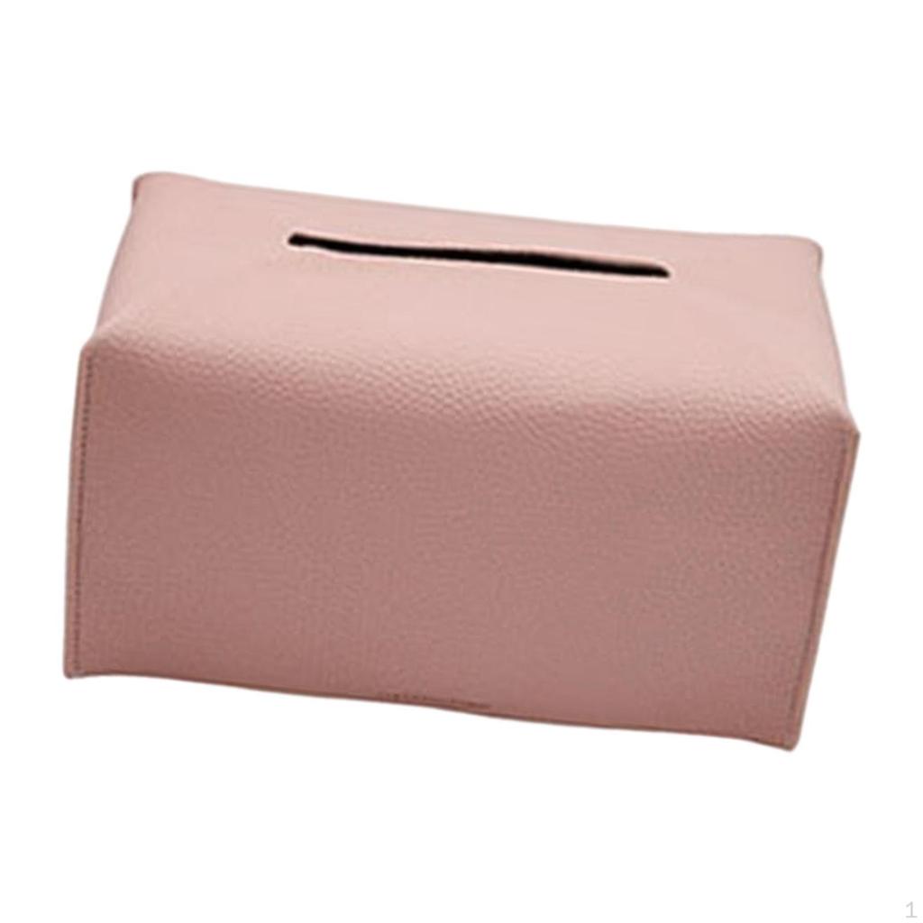 Elegant Faux Leather Tissue Holder for Home and Office