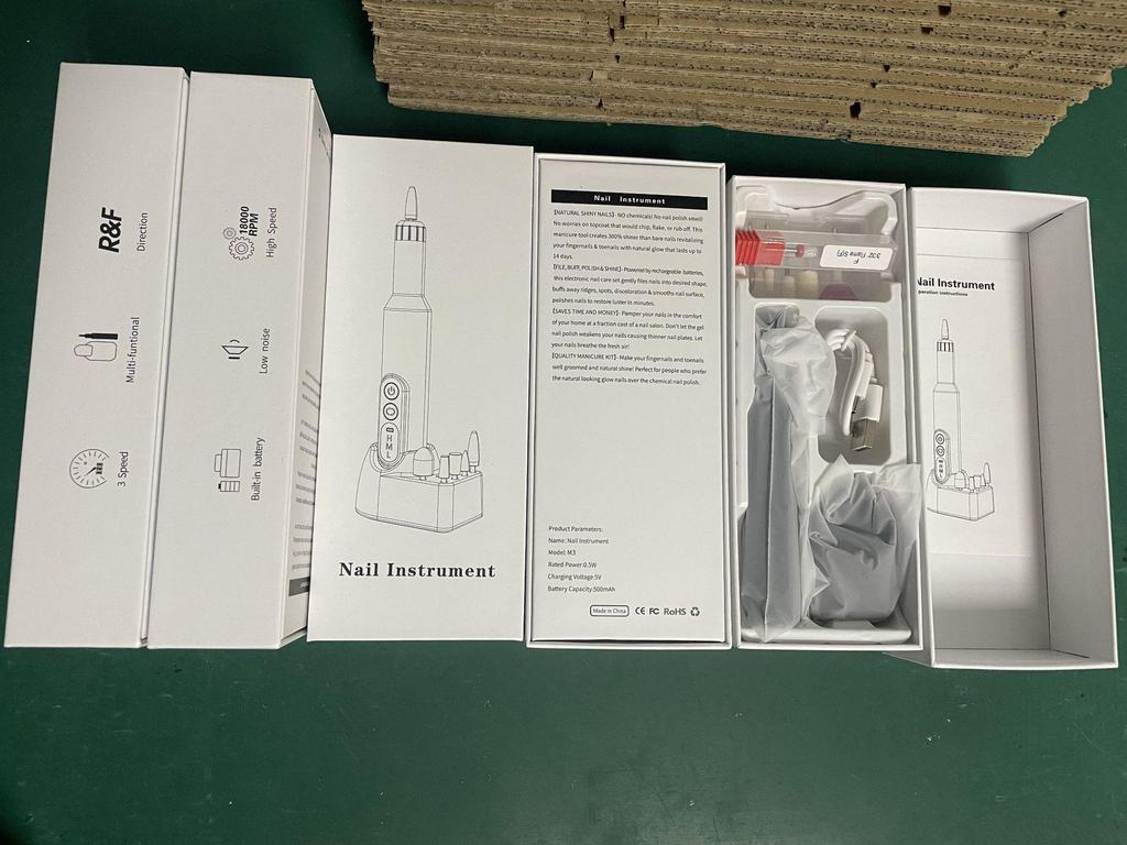 Electric Nail Polisher with Display Screen