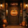 Halloween Pumpkin Wooden Door Sign Hanging Wall Decor Party Supplies