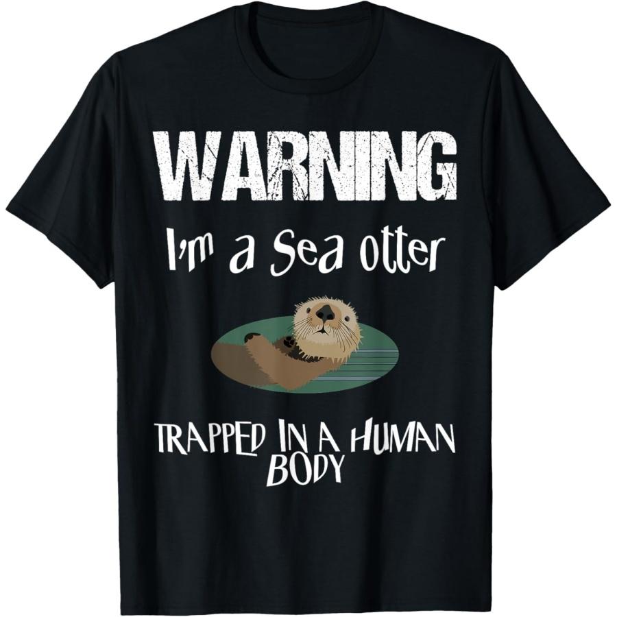 

Милая футболка на Хэллоуин с морской выдрой, легкий ленивый костюм, футболка для вечеринки с приколами XXXXXL чёрный