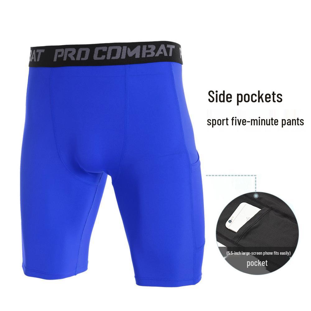 

Шорты для бега и тренировок Struggle Source Fitness с карманами - Влагоотводящие, Быстросохнущие, Эластичные тайтсы XXXL синий