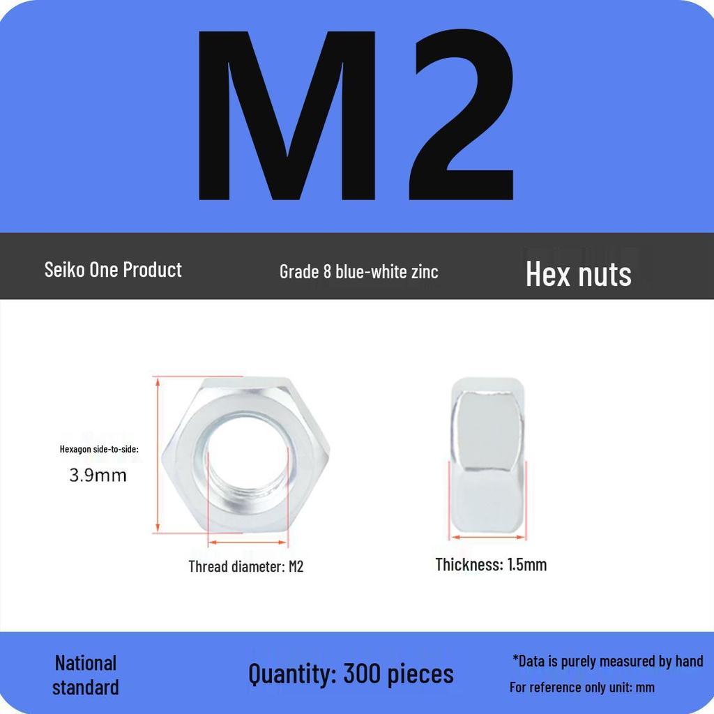 Black Galvanized Nickel-Plated Iron Hex Nut Screw Cap, GB Grades 4.8/8.8/12.9, Sizes M4/M5/M6/M8