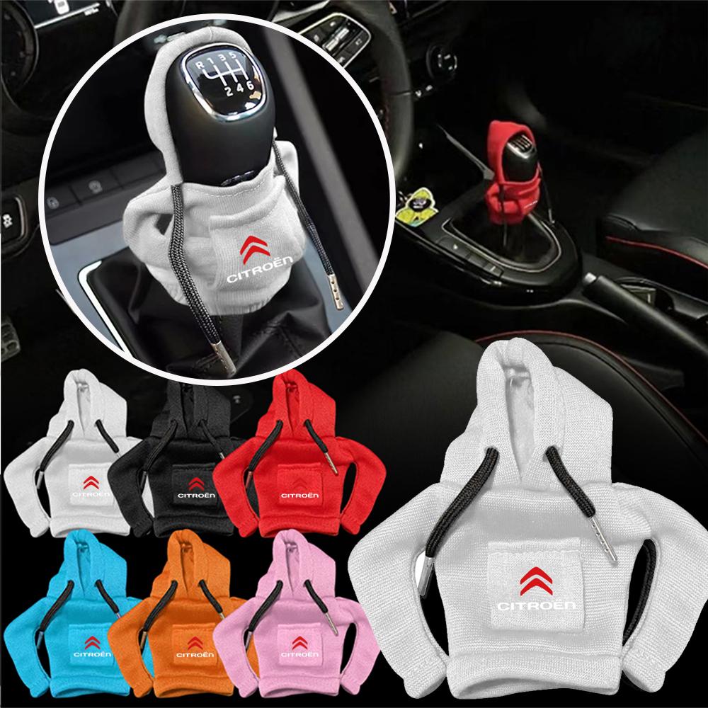 1pc Car Gear Shift Knob Cover Handle Gear Lever Hoodie Cover For Citroen C1 C3 C4 Grand Picasso C4L C5 C6 VTS C-ELYSEE C5 C6 C8 ahr256
