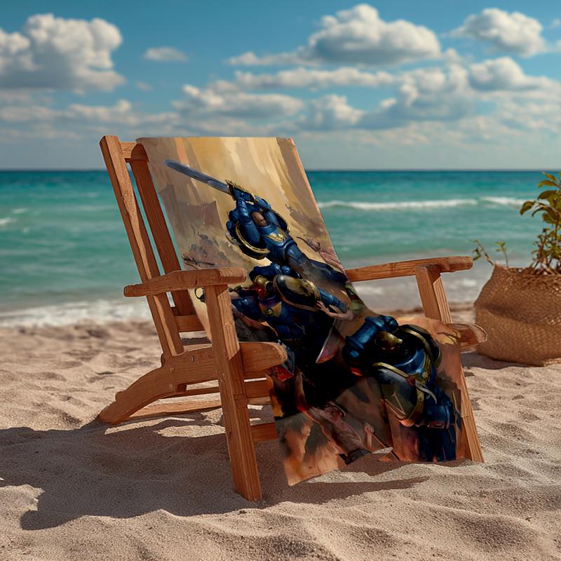 Warhammer Fashion Beach Towel: Ideal for Summer Adventures Soft, Absorbent and Quick Drying Suitable for Swimming and Bathing