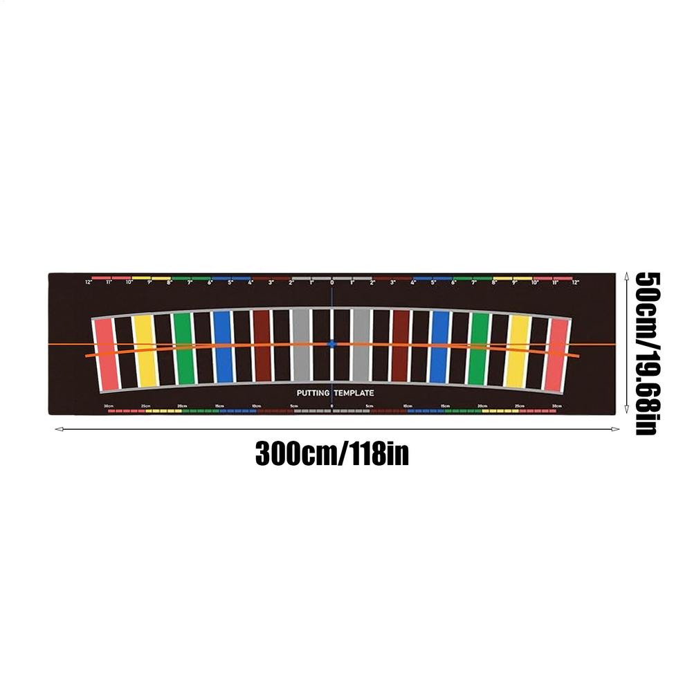 Golf Putting Practice Training aid,Perfect Perfect Practice Golf Putting Soft silicone mat for Practice Recreation on Outdoor