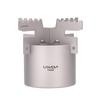 LIXADA Lightweight Titanium Alcohol Burner for Camping, Hiking, Backpacking, and More (Titanium2)