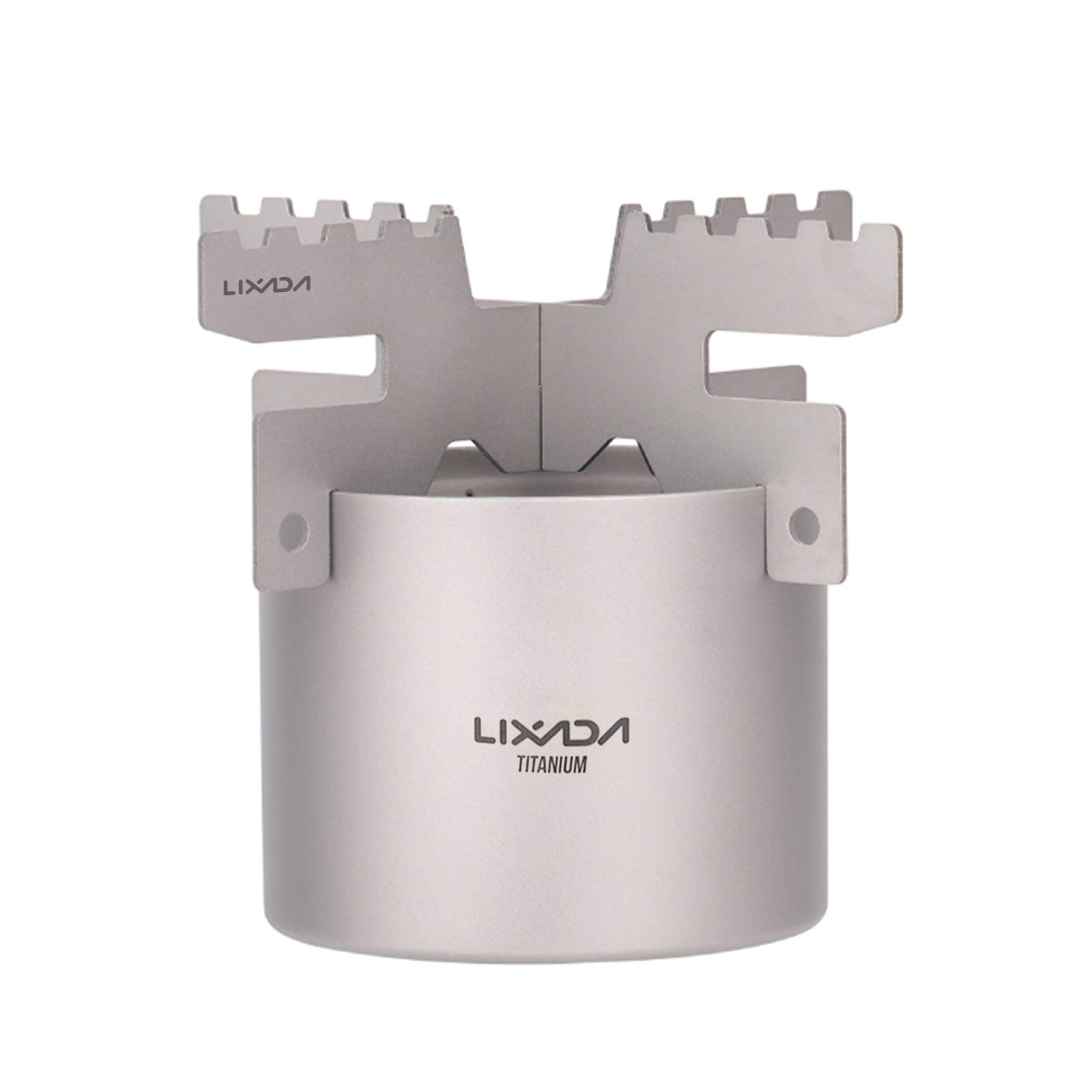 

LIXADA Lightweight Titanium Alcohol Burner for Camping, Hiking, Backpacking, and More (Titanium2)