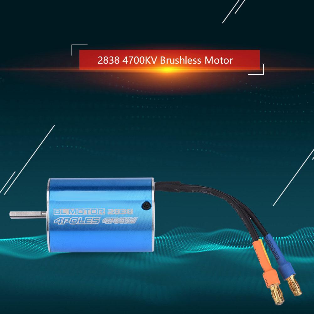SURPASSHOBBY 4 Poles 2838 4700KV Brushless Motor for 1 12 1 14 RC Car Accessory (4700KV)