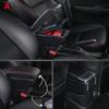Für Dacia Spring Armlehnenbox Für Renault K-ZE Auto Armlehnenbox Mittlere Aufbewahrungsbox Interne Nachrüstung PU-Leder Auto Zubehör