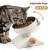 New Adjustable Height Raised Pet Bowl Stainless Steel Elevated Feeder for Dog Cat Comfortable Eating Anti-Slip Stable Base
